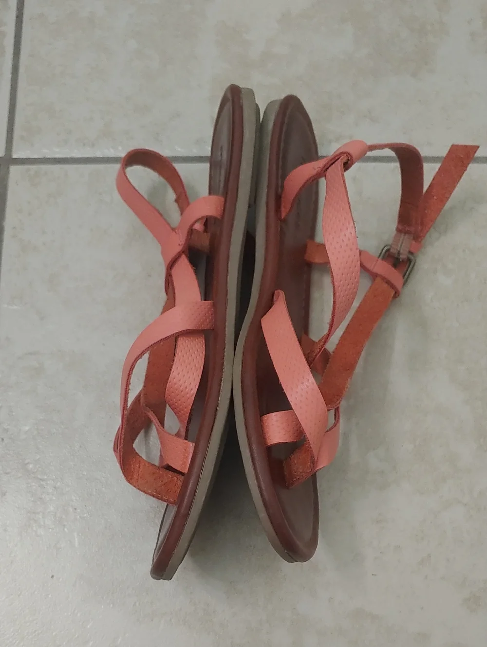 Maurices Strappy Coral Boho Sandals Women's Size 6